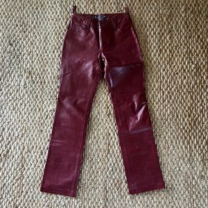 Vintage Gap red leather pants